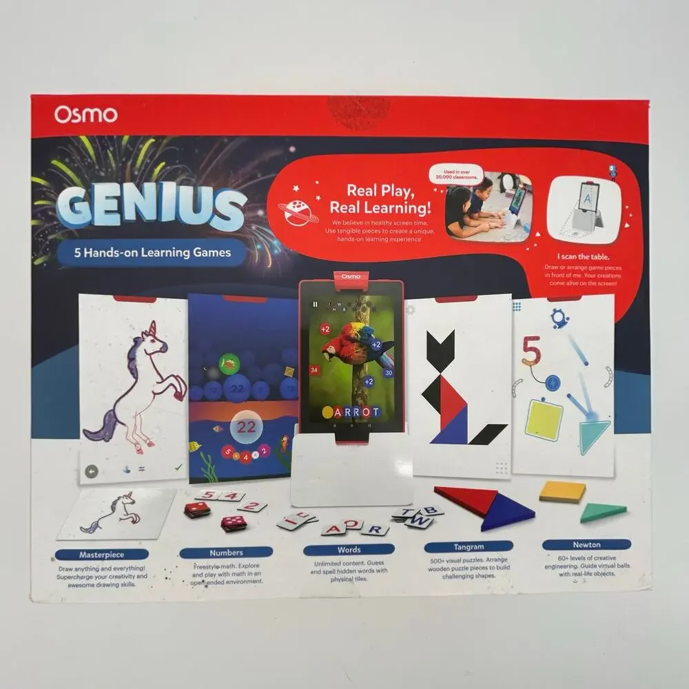 Osmo Genius Starter‎ Kit For Fire Tablets and Extra Bonus Items Included50